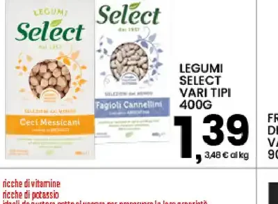Legumi Select vari tipi