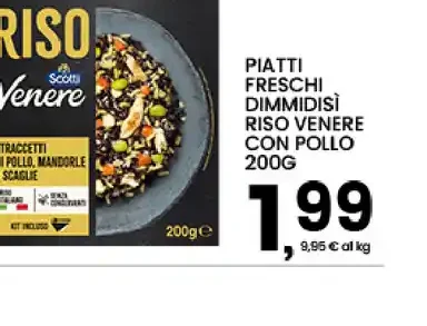 Piatti freschi DimmidiSì riso venere con pollo