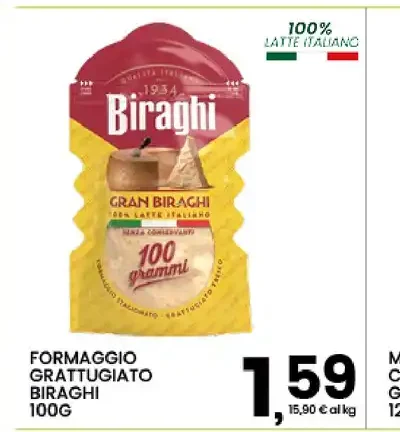 Formaggio grattugiato Biraghi