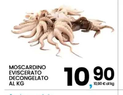 Moscardino eviscerato decongelato