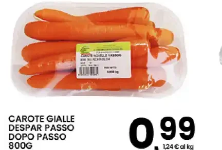 Carote gialle Despar Passo dopo Passo