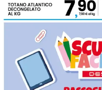 Totano atlantico decongelato