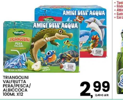 Triangolini Valfrutta pera pesca albicocca