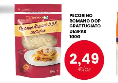Pecorino romano DOP grattugiato Despar