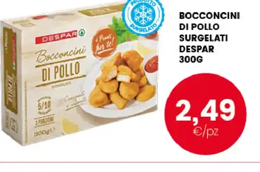 Bocconcini di pollo surgelati Despar