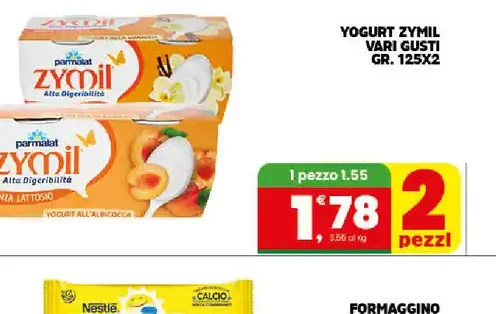 Yogurt Zymil vari gusti 125 g x2