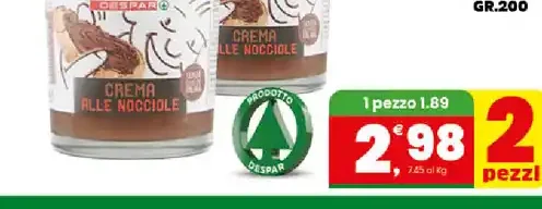 Crema spalmabile al cacao Despar 200 g