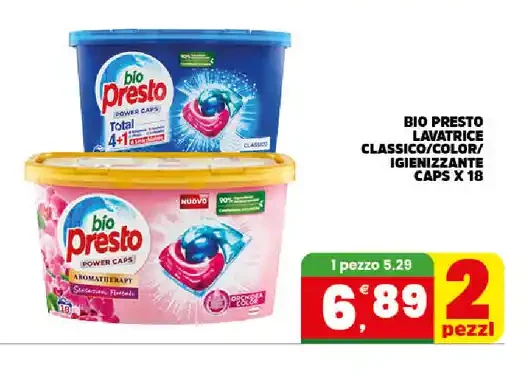 Capsule detersivo lavatrice