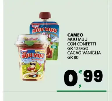 Cameo Muu Muu con confetti