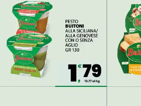 Pesto Butoni alla siciliana/alla genovese