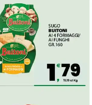 Sugo Buitoni ai 4 formaggi/ai funghi