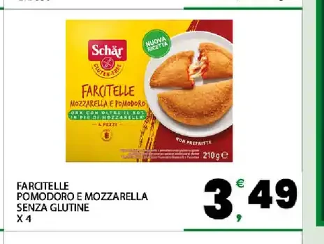 Farcitelle pomodoro e mozzarella senza glutine