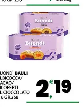 Buondì Bauli albicocca cacao