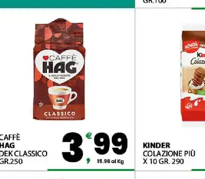 Caffè Hag dek