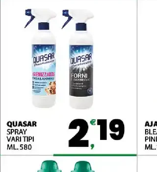 Quasar spray vari tipi