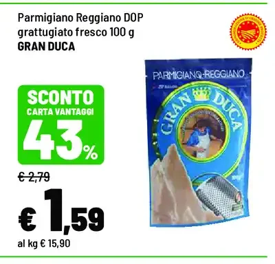 Parmigiano Reggiano DOP grattugiato