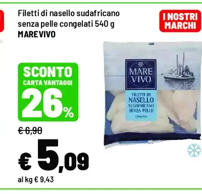 Filetti di nasello sudafricano