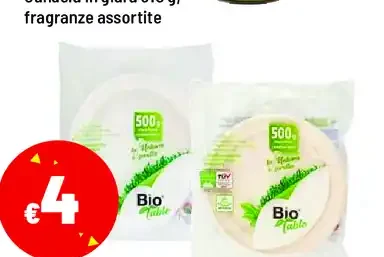 Piatti piani o fondi compostabili