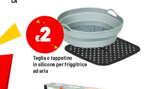 Teglia o tappetino in silicone per friggitrice ad aria