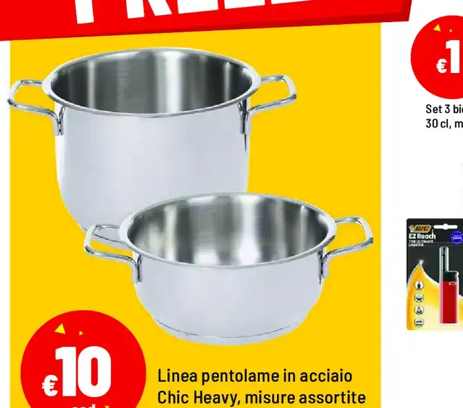 Linea pentolame in acciaio Chic Heavy