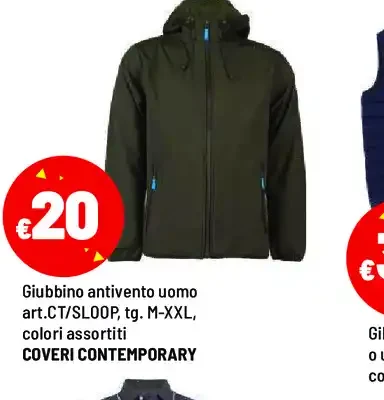 Giubbino antivento uomo