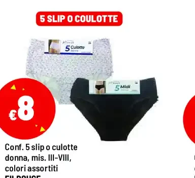Confezione intimo donna