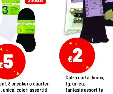 Confezione sneaker o quarter donna