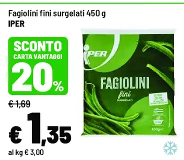 Fagiolini fini surgelati