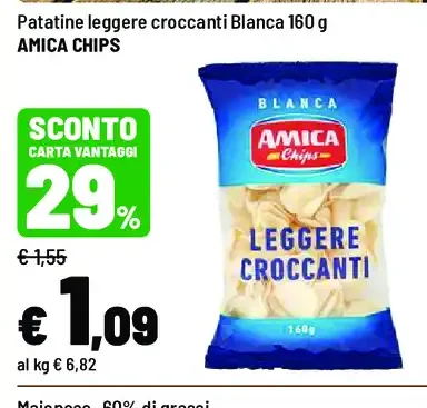 Patatine leggere croccanti