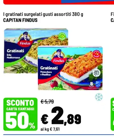 Gratinati surgelati gusti assortiti