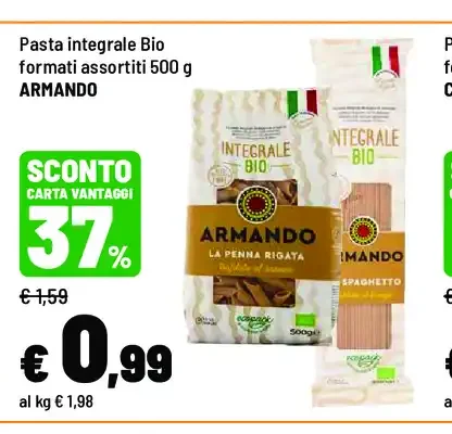 Pasta integrale bio