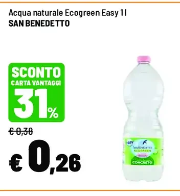 Acqua naturale Ecogreen Easy