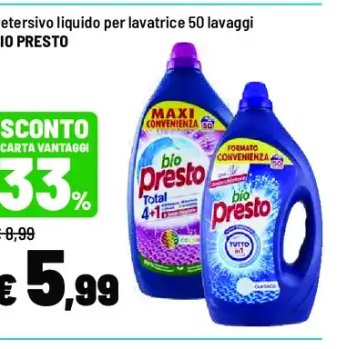 Detersivo liquido lavatrice