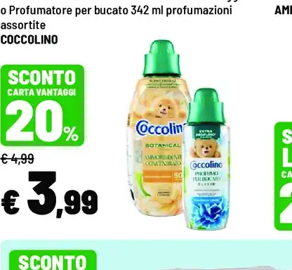 Ammorbidente o profumatore per bucato