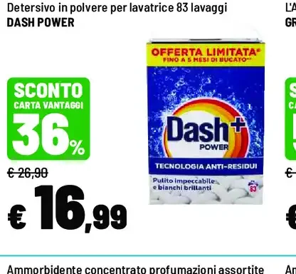 Detersivo in polvere lavatrice