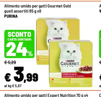 Alimento umido per gatti Gourmet Gold gusti assortiti