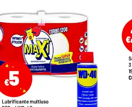 Lubrificante multiuso WD-40 o bobina Maxi Turbo 1200