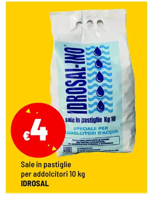 Sale in pastiglie per addolcitori