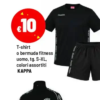 T-shirt o bermuda fitness uomo