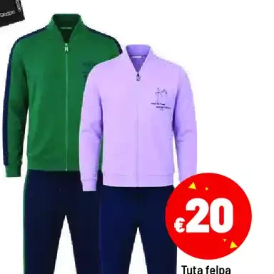 Tuta felpa donna o uomo