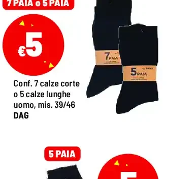 Confezione calze uomo