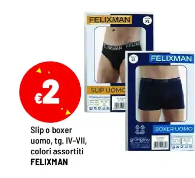 Slip o boxer uomo