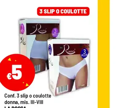 Confezione slip o culotte donna