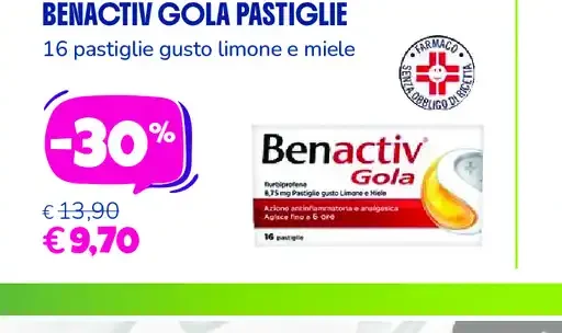 Benactiv gola pastiglie