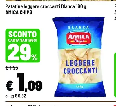 Patatine leggere croccanti