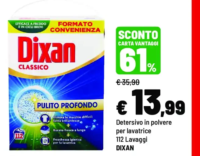 Detersivo in polvere per lavatrice
