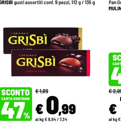 Grisbì gusti assortiti