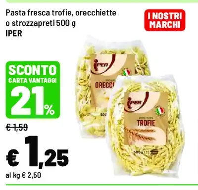 Pasta fresca trofie o orecchiette