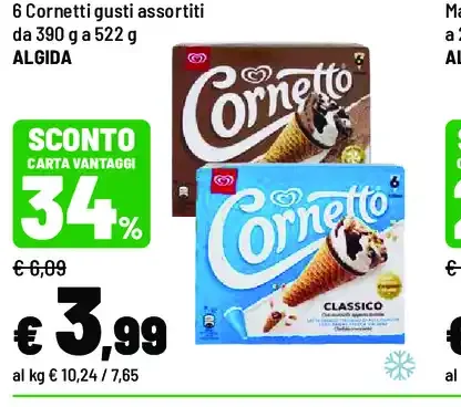 Cornetti gusti assortiti