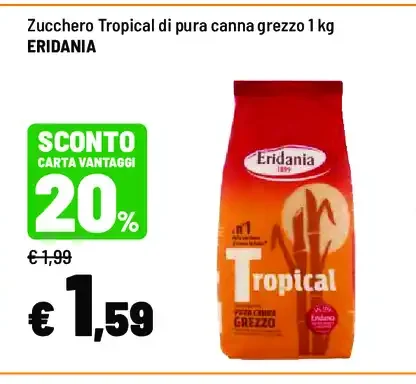 Zucchero Tropical di pura canna grezzo
